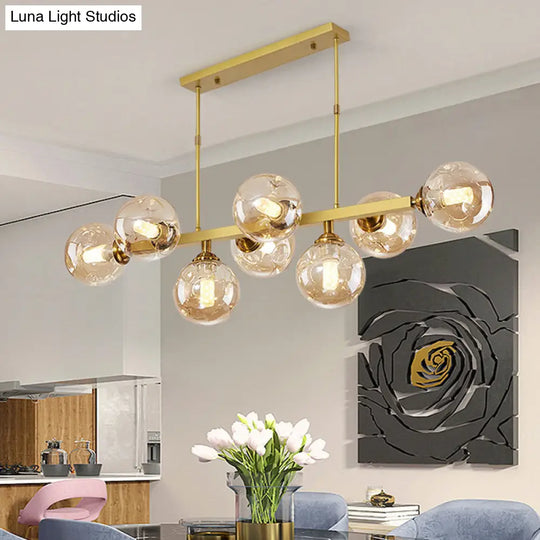 Bubbles Glass Pendant Light: Stylish Island Hanging Fixture For Postmodern Dining