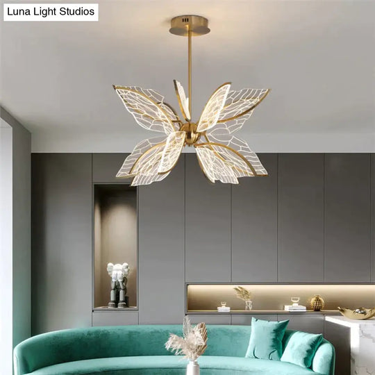 Butterfly Led Pendant Lamp For Living Dining Room Restaurant Home Decoration Pendant Light