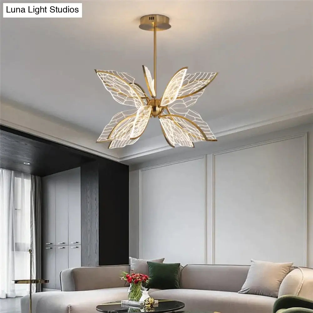 Butterfly Led Pendant Lamp For Living Dining Room Restaurant Home Decoration Pendant Light