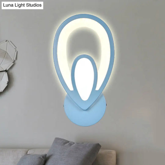 Candy Colored Cartoon Sconce Lamp For Childs Bedroom Stair Wall