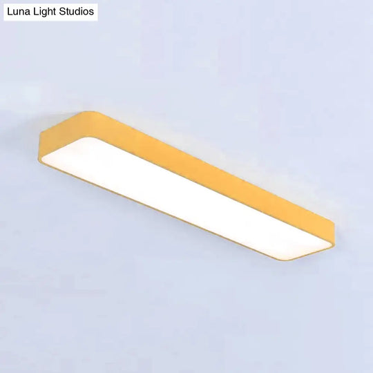Candy Colored Led Ceiling Lamp For Baby And Kids’ Bedroom - Acrylic Linear Mount
