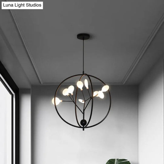 Swig Hallway Boutique Chandelier - Sleek Metal Pendant Lighting With 9 Creative G9 Lights