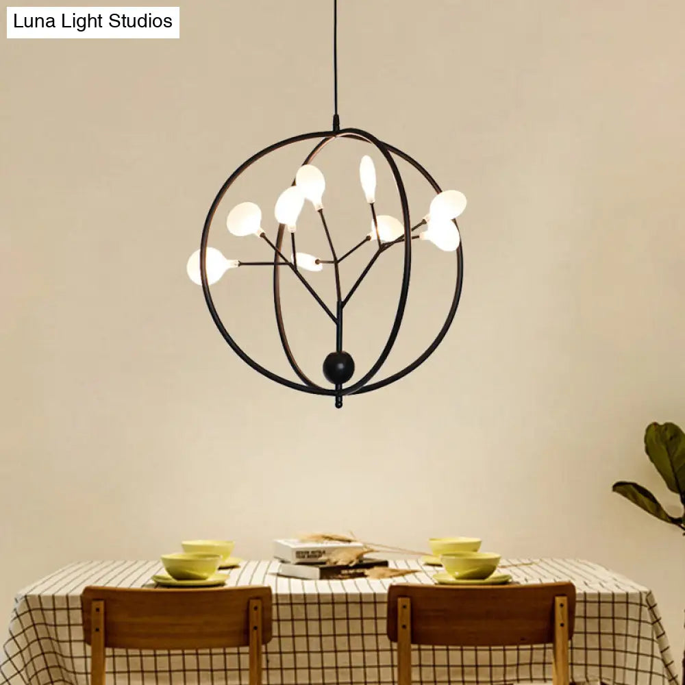 Swig Hallway Boutique Chandelier - Sleek Metal Pendant Lighting With 9 Creative G9 Lights