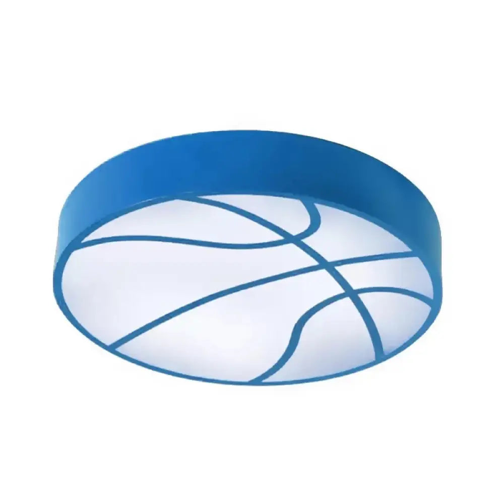 Cartoon Basketball Ceiling Lamp For Baby’s Room And Hallway Blue