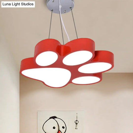 Cartoon Dog Paw Led Pendant Bathroom Light