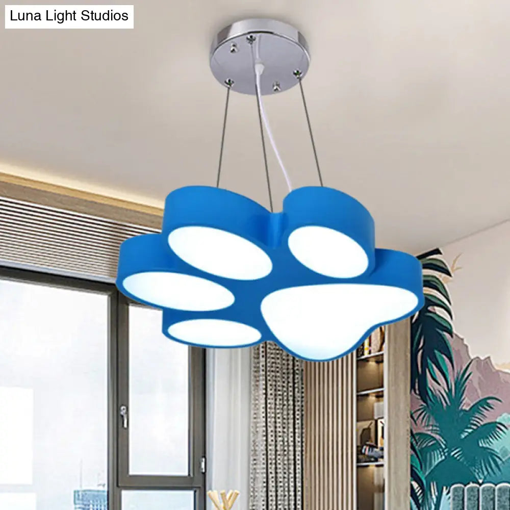 Cartoon Dog Paw Led Pendant Bathroom Light