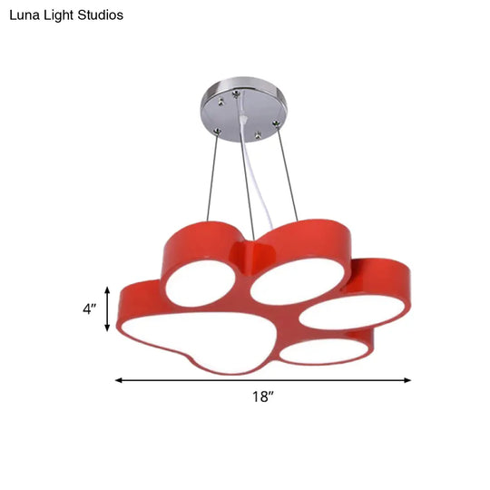 Cartoon Dog Paw Led Pendant Bathroom Light