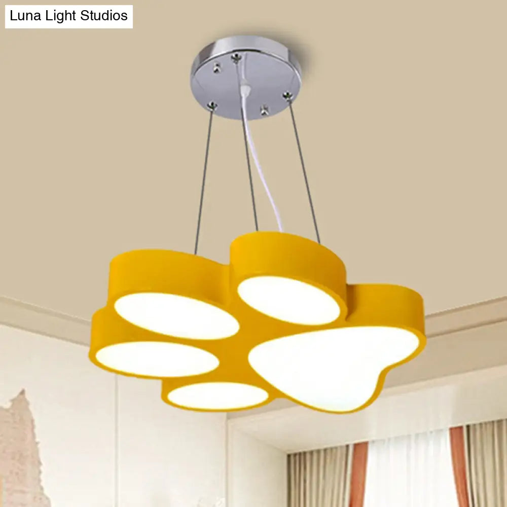 Cartoon Dog Paw Led Pendant Bathroom Light