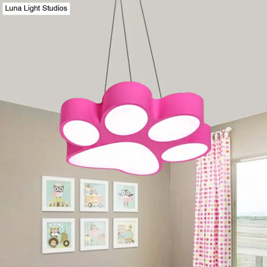 Cartoon Dog Paw Led Pendant Bathroom Light