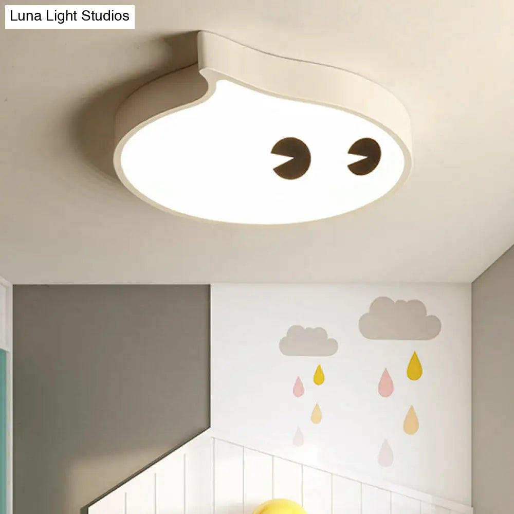 Cartoon Face Led Ceiling Lamp For Boys Bedroom