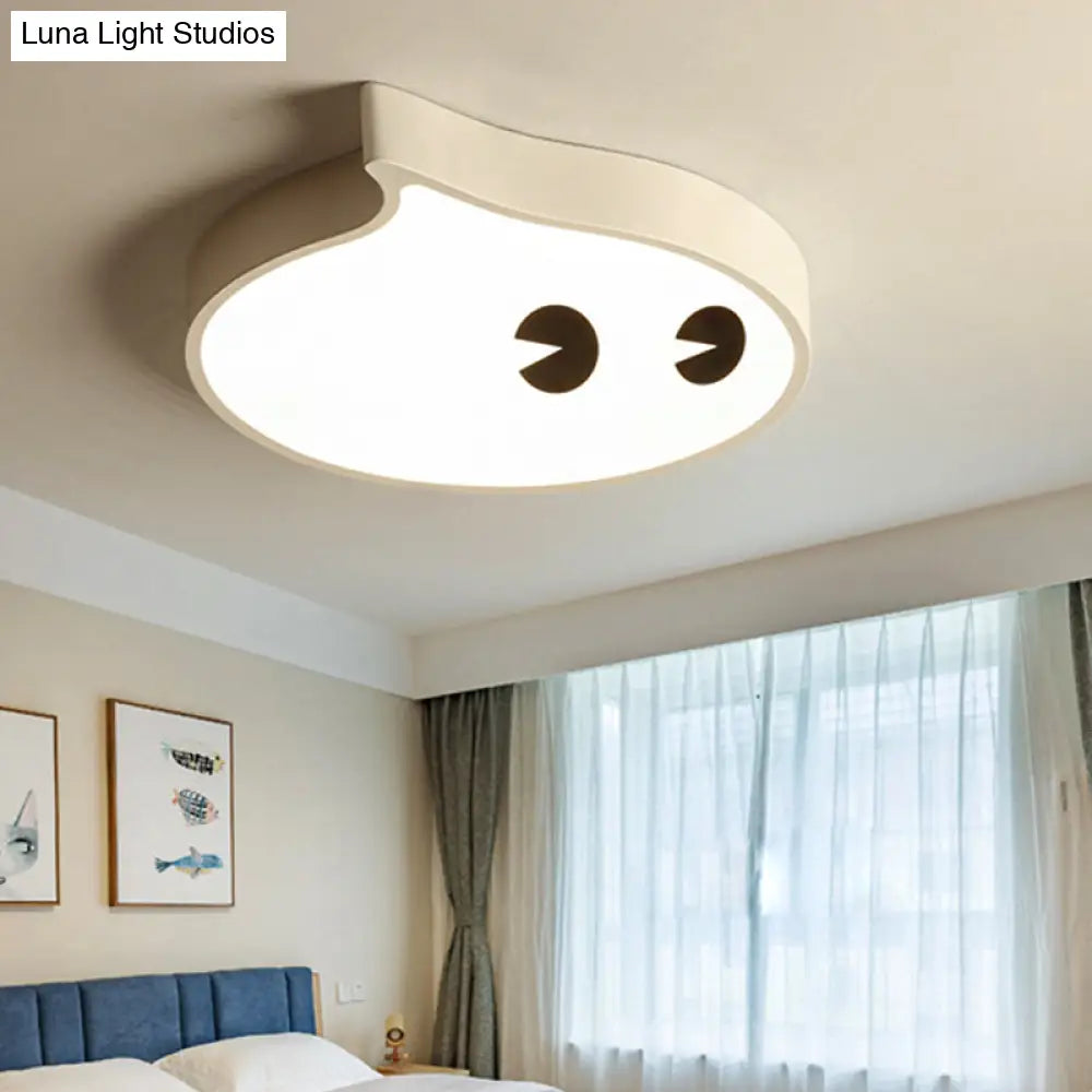 Cartoon Face Led Ceiling Lamp For Boys Bedroom