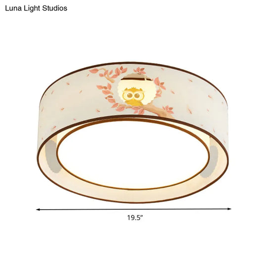 Cartoon Flush Mount Ceiling Light: Acrylic Fixture For Kindergarten