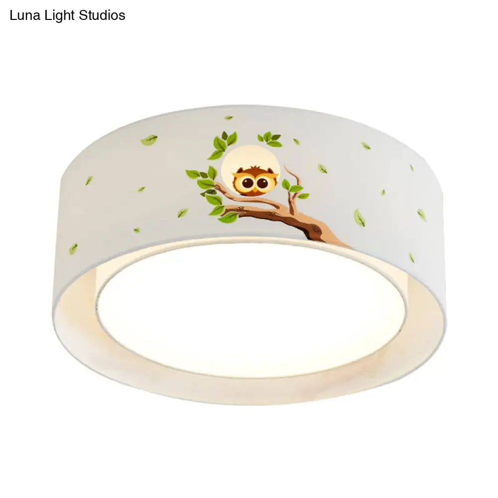 Cartoon Flush Mount Ceiling Light: Acrylic Fixture For Kindergarten