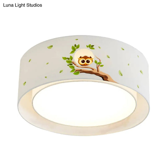 Cartoon Flush Mount Ceiling Light: Acrylic Fixture For Kindergarten