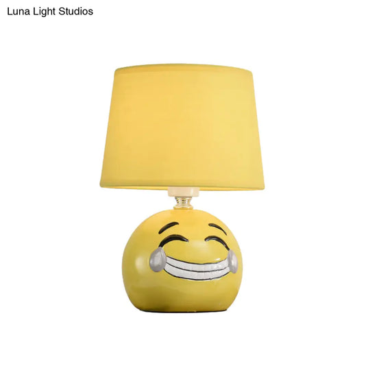 Cartoon Head Desk Lamp With Smiling Face & Reading Light Ideal For Study Rooms