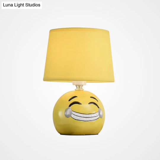 Cartoon Head Desk Lamp With Smiling Face & Reading Light Ideal For Study Rooms