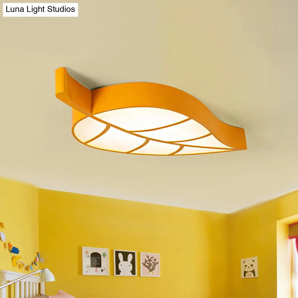 Cartoon Led Ceiling Lamp For Kindergarten Classrooms Yellow