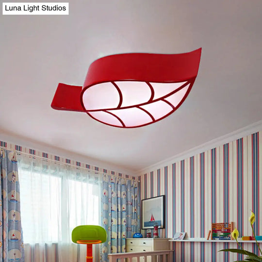 Cartoon Led Ceiling Lamp For Kindergarten Classrooms Red
