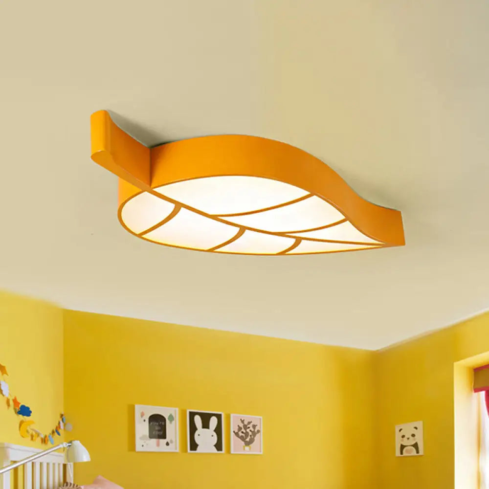 Cartoon Led Ceiling Lamp For Kindergarten Classrooms Yellow
