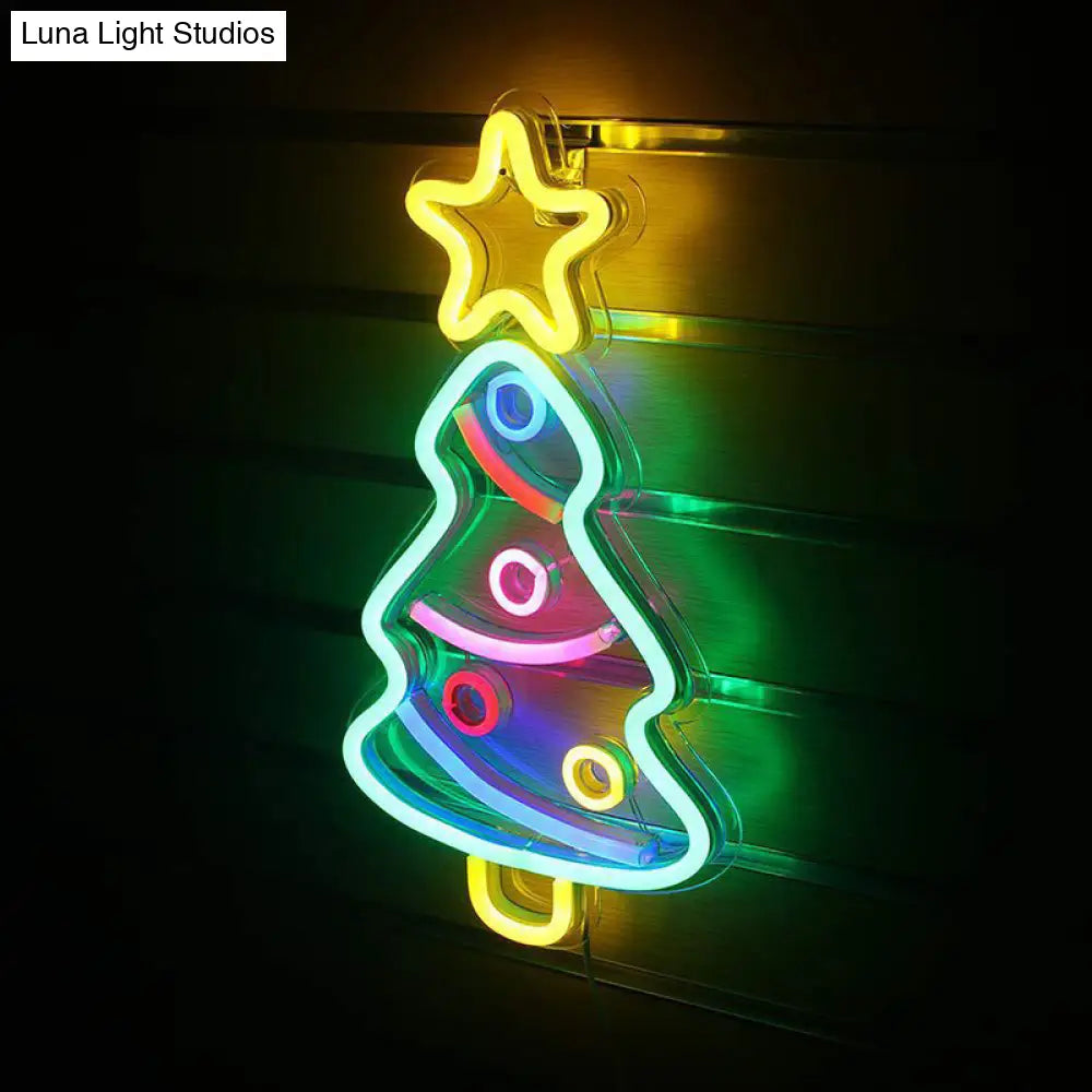 Cartoon Usb Neon Night Light For Living Room - Artistic Wall Lighting