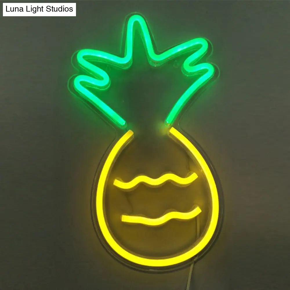 Cartoon Usb Neon Night Light For Living Room - Artistic Wall Lighting