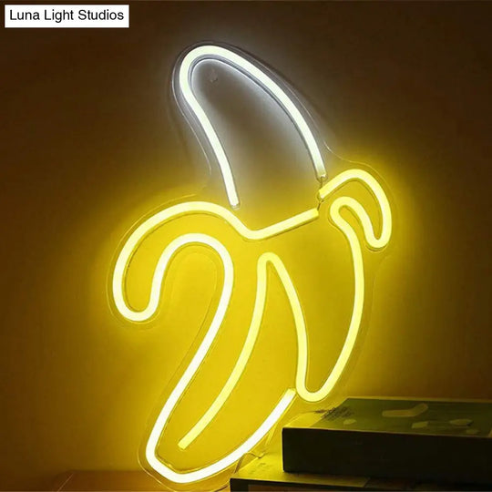 Cartoon Usb Neon Night Light For Living Room - Artistic Wall Lighting