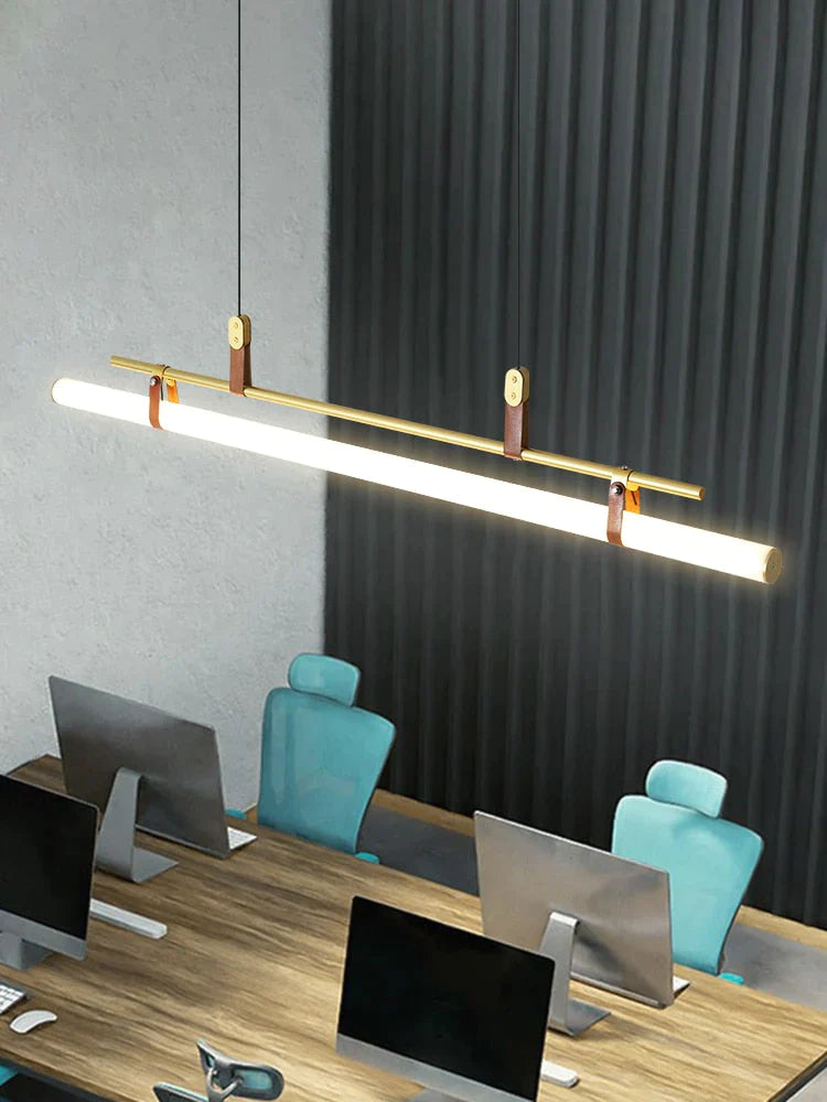 Casia V - Modern Linear LED Bar Pendant Lamp For Dinning Room Kitchen Office Space