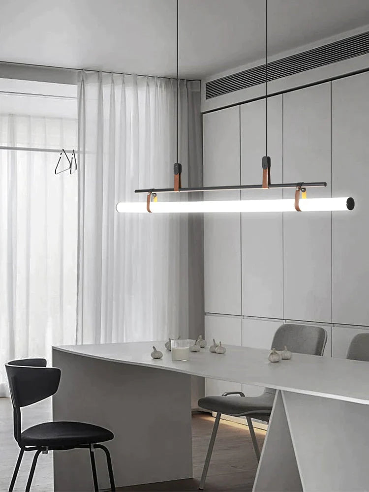 Casia V - Modern Linear LED Bar Pendant Lamp For Dinning Room Kitchen Office Space