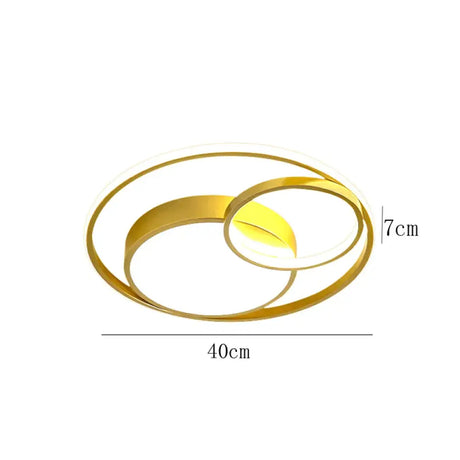 Ceiling Lamp LED Bedroom Lamp Simple Light Luxury Creative Warm Romantic Master Bedroom Lamp Gold / Dia40CM / Warm