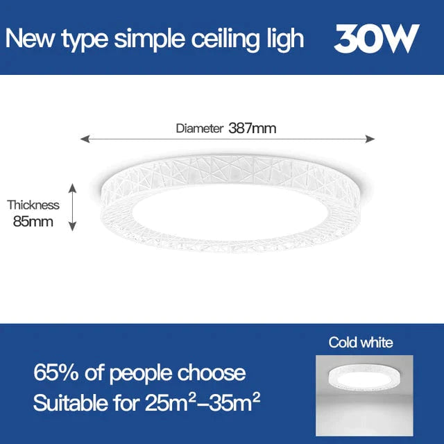 Ceiling Lights LED ceiling Light Surface Mounted Lamp 16W 30W 50W 70W Changeable Panel Lamps For Home Kitchen Lighting
