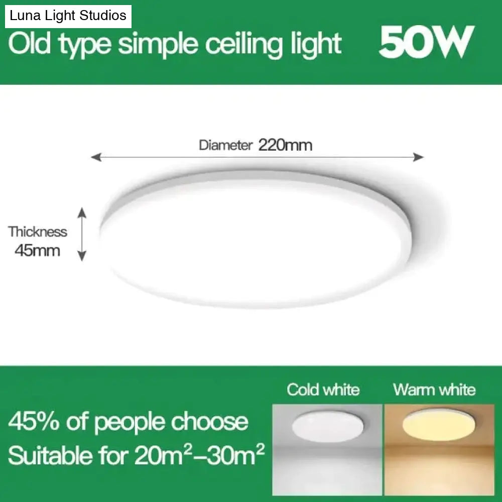 Ceiling Lights Led Ceiling Light Surface Mounted Lamp 16W 30W 50W 70W Changeable Panel Lamps For