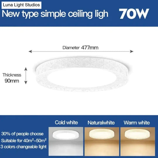 Ceiling Lights Led Ceiling Light Surface Mounted Lamp 16W 30W 50W 70W Changeable Panel Lamps For