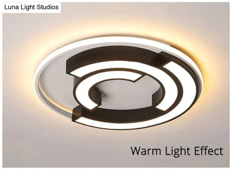 Ceiling Lights Round Shape LED Ceiling Light For Bedroom Kids Luminaire Creative Lighting Fixture Kids Room Lighting