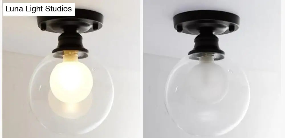 Chana - Modern Minimalist Glass Bulb Lamp Ceiling