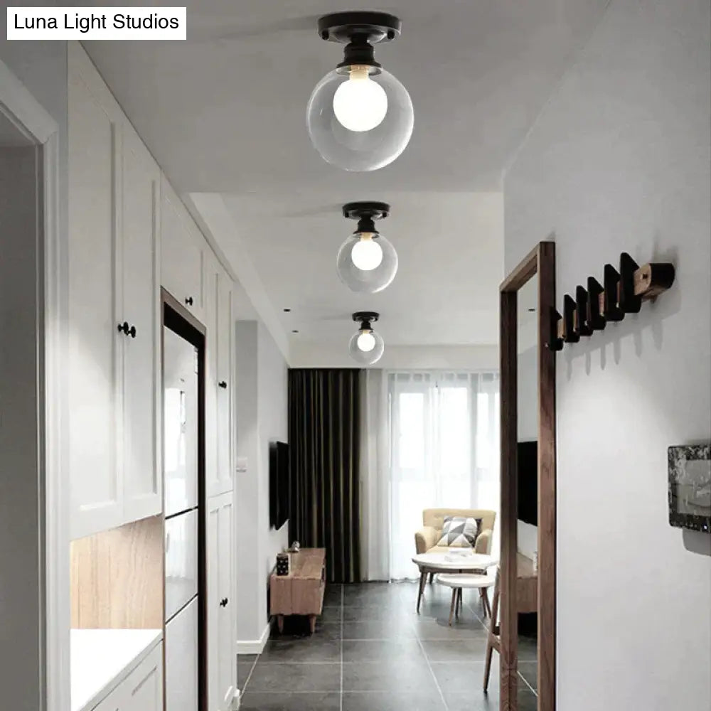 Chana - Modern Minimalist Glass Bulb Lamp Ceiling