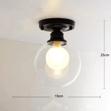Chana - Modern Minimalist Glass Bulb Lamp Ceiling Lamp A / Warm light Ceiling