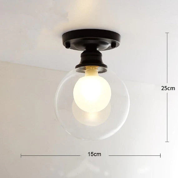 Chana - Modern Minimalist Glass Bulb Lamp Ceiling A / Warm Light