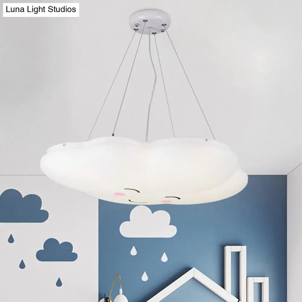 Cheerful Cloud Nursery Led Pendant Lamp