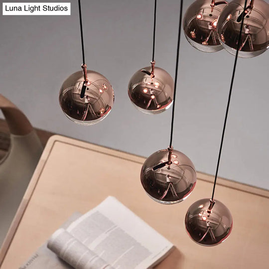 Modern Led Crystal Globe Pendant Light - Designer Mini Hanging Lamp