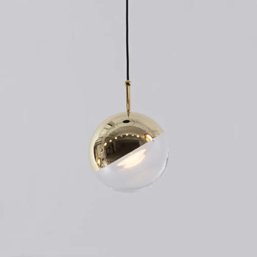 Chic Led Crystal Mini Pendant Light - Modern & Simple Design Gold
