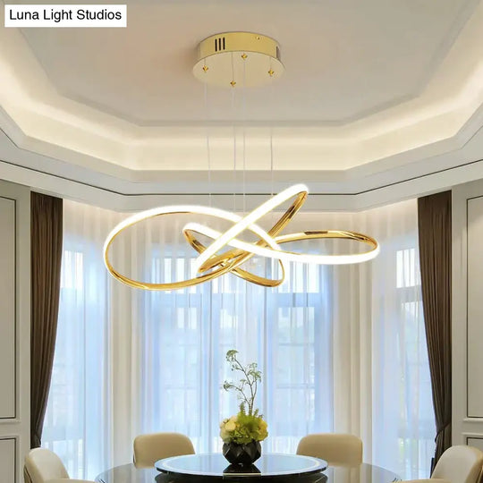 Chrome/Gold Plated Modern Led Pendant Lights For Dining Room Kitchen Hanging Lamp 90-260V