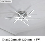 Chrome Plated Finish Modern Led Ceiling Lights For Living Room Bedroom Study Home Deco Lamp /