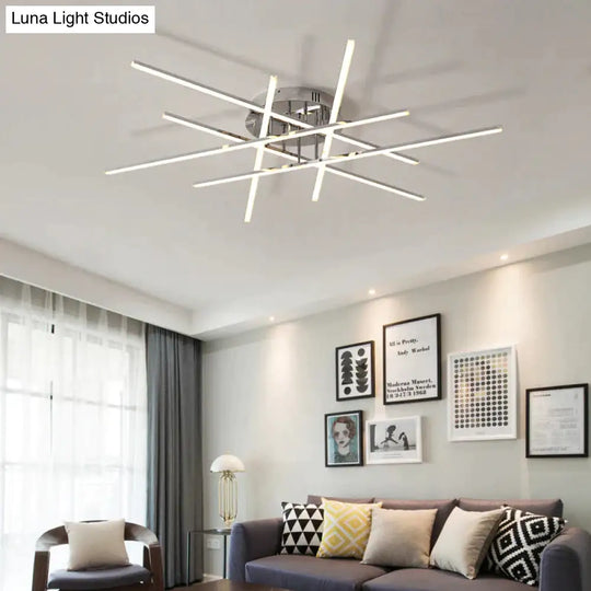 Chrome Plated Finish Modern Led Ceiling Lights For Living Room Bedroom Study Home Deco Lamp