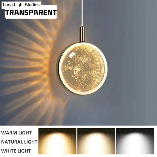 Clara - Led Crystal Glass Ball Pendant Lights For Indoor Lighting Light