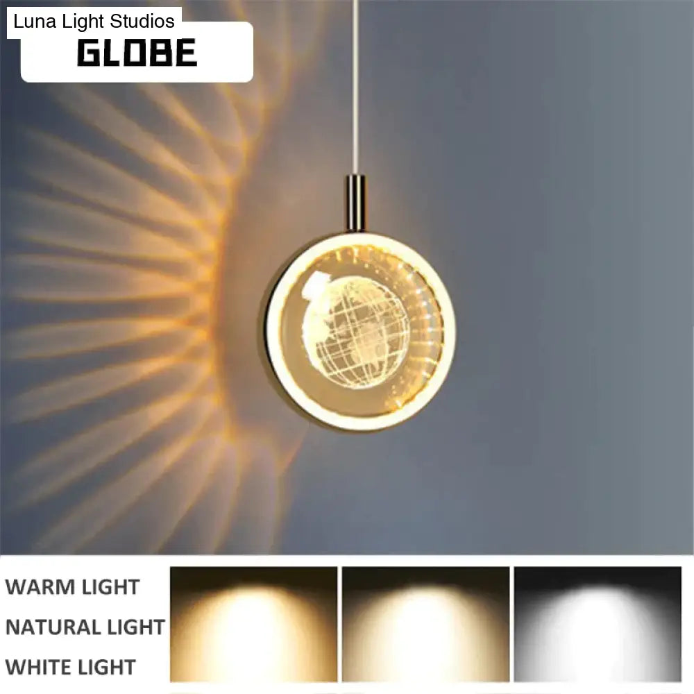 Clara - Led Crystal Glass Ball Pendant Lights For Indoor Lighting Light