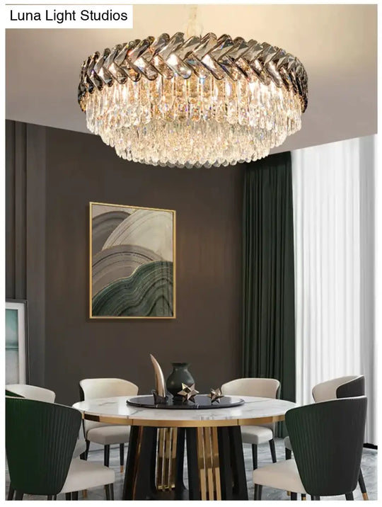 Clara - Round/Rectangle Crystal Chandelier