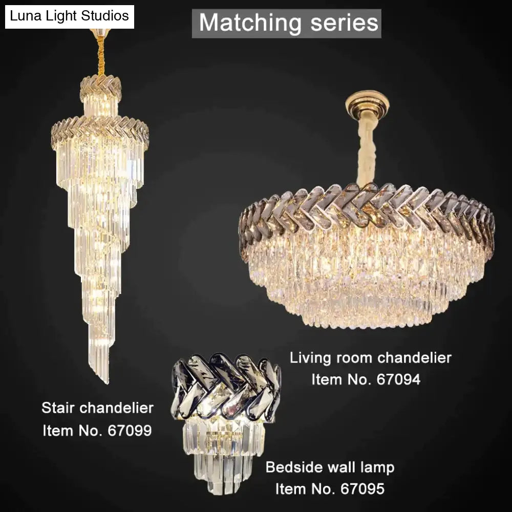 Clara - Round/Rectangle Crystal Chandelier