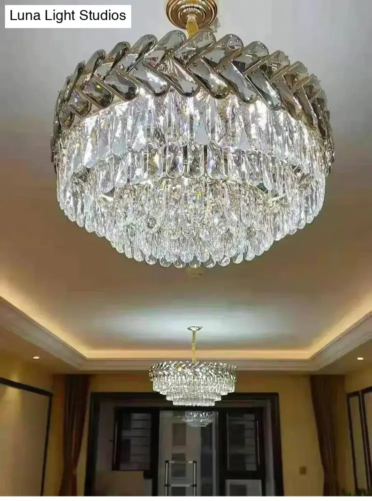 Clara - Round/Rectangle Crystal Chandelier