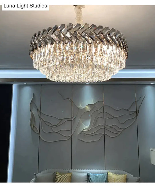 Clara - Round/Rectangle Crystal Chandelier