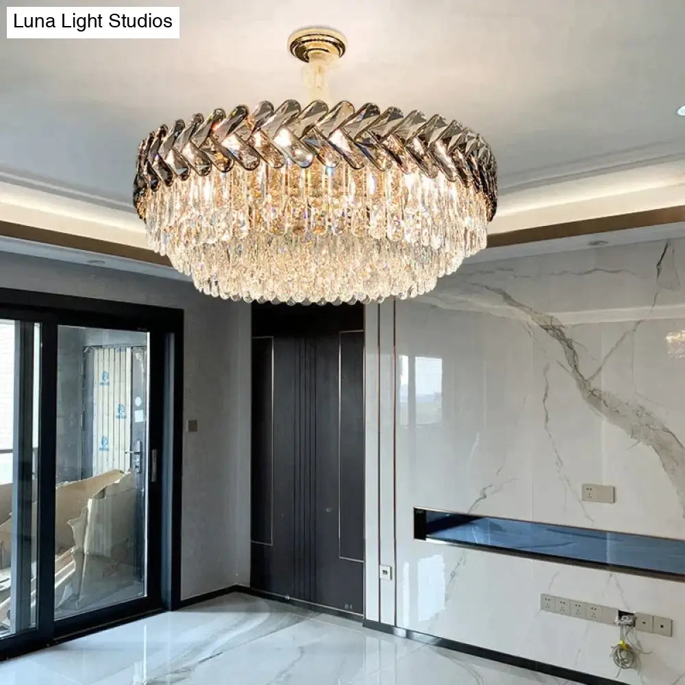 Clara - Round/Rectangle Crystal Chandelier